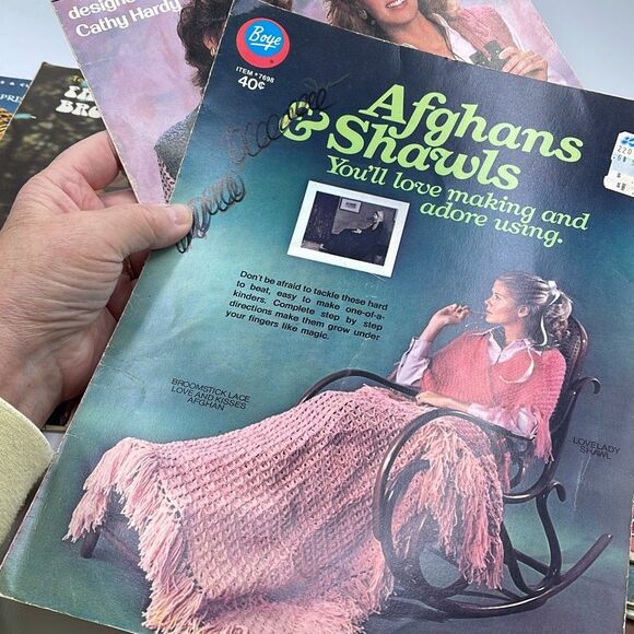 Lot of 10 books and individual patterns baby book from 1944 crochet knitting - Picture 11 of 15